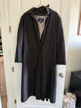 London Fog Black Trench Coat